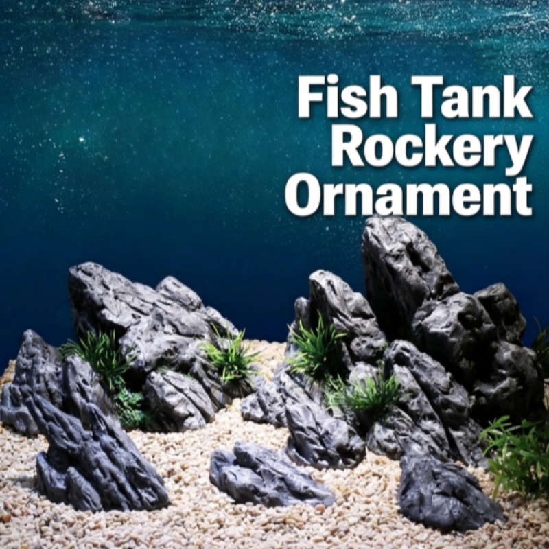 Aquarium Planted Setup - Декор для аквариума: имитация камней, ландшафтный